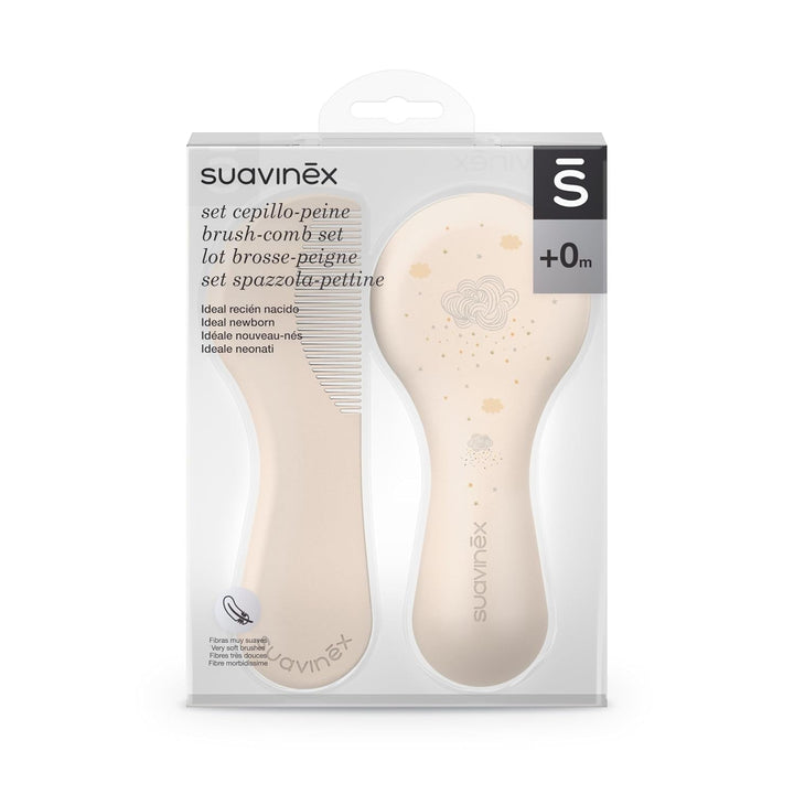 Suavinex 3162385 Pieptene cu perie, alb