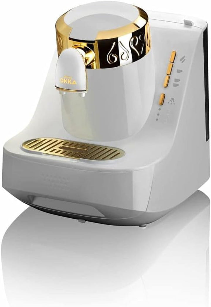 Arzum OKKA OK008-B APARAT DE CAFEA TURCESC, Aparat de cafea complet automat, 2 cești de cafea, Alb