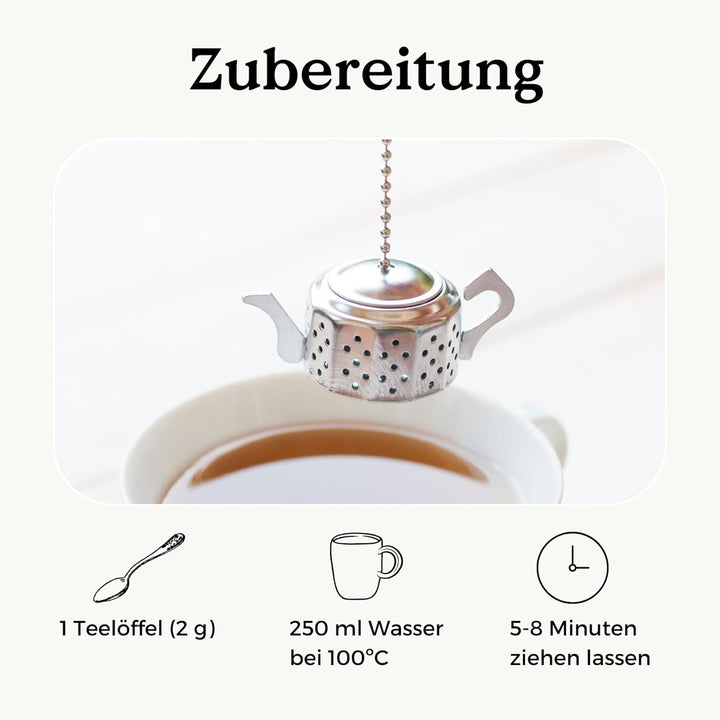 Ceai de fructe BIO Oh My Fruit 100 g (50 de cești) | Ceai de fructe vrac cu mere, hibiscus, zmeură, portocale și frunze de stevia REPLANTEA