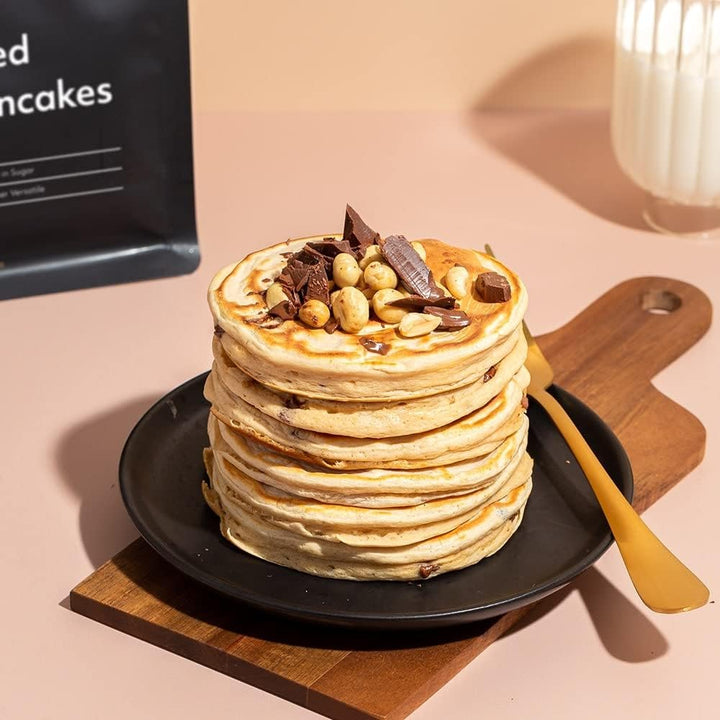 Protein Works - Loaded Protein Pfannkuchen | Premium Pfannkuchen Mischung | Eiweiß Pancakes | Protein Pancakes | 8 Servings | Natürlich | 500G