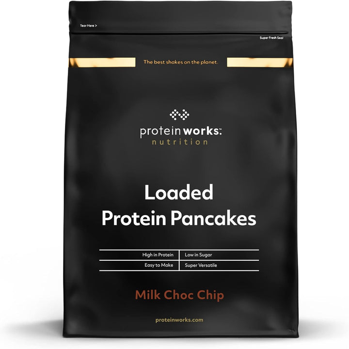 Protein Works - Loaded Protein Pfannkuchen | Premium Pfannkuchen Mischung | Eiweiß Pancakes | Protein Pancakes | 8 Servings | Natürlich | 500G