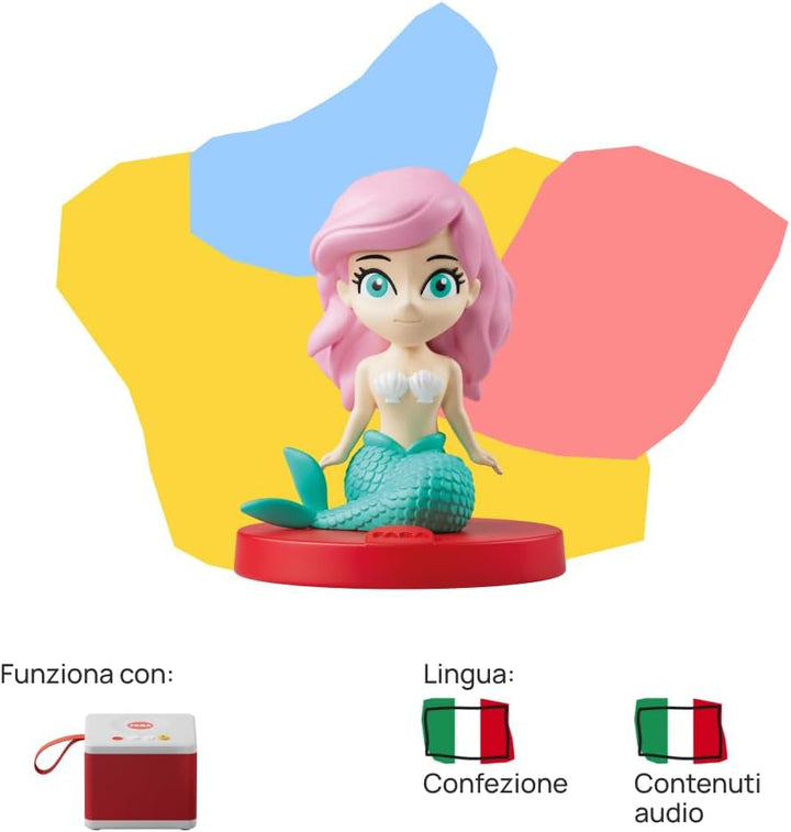Figura sonoră Mica Sirenă - povești sonore - jucărie, conținut educațional, versiunea în limba italiană, copii de la 4 ani și peste Jucarii Bebe Naty Shop