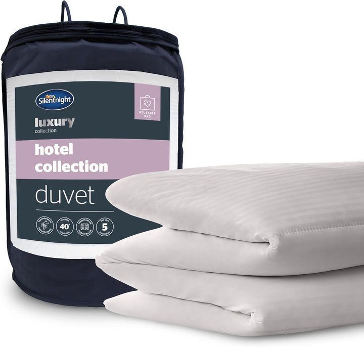 Plapumă Silentnight Duvet Hotel Collection, 13,5 tog, poliester, alb, Super King Plapumi si pilote Naty Shop Pat super king-size: 13.5 Tog