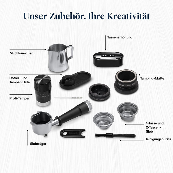 Espressor portafiltru De'Longhi La Specialista Touch EC9455.M, espressor cu râșniță integrată, ghid barista, 15 bar, funcție cold brew, spumare automată a laptelui, ecran tactil, metal