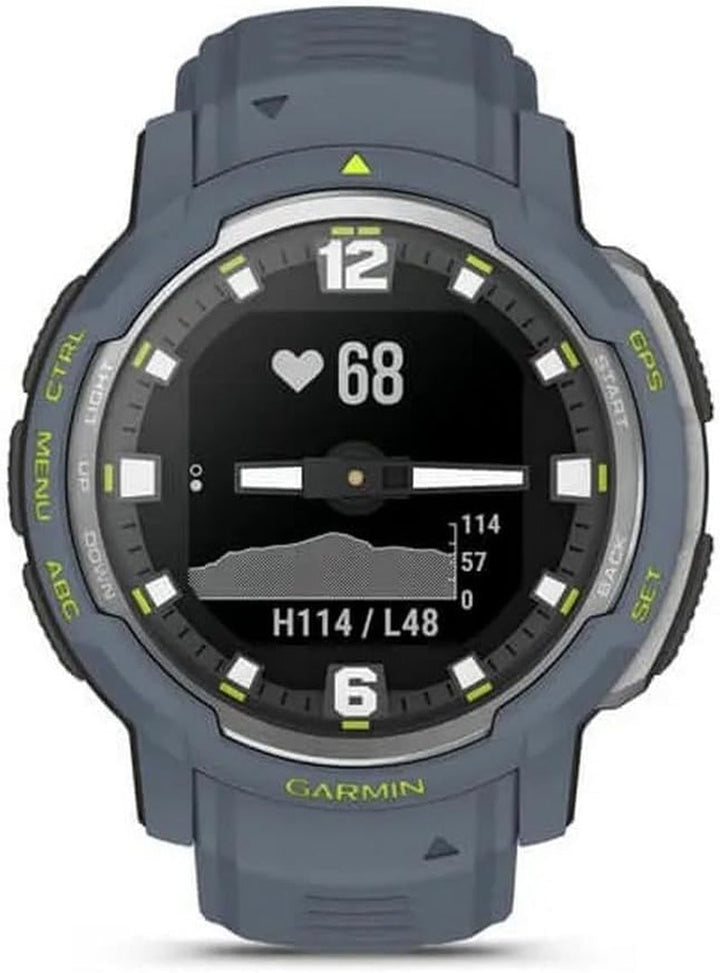 Garmin Instinct Crossover - Smartwatch hibrid GPS robust cu cronometrare analogică de precizie, peste 40 de aplicații sportive, notificări și Garmin Pay