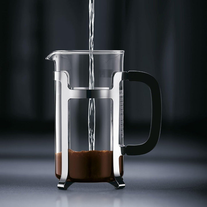 Cafetieră Bodum JESPER (sistem French Press, cadru din oțel inoxidabil cromat, 1,0 litri) lucioasă