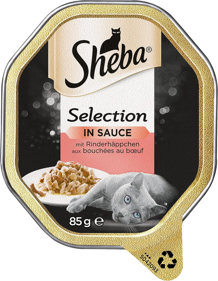 SHEBA Bowl Hrană umedă pentru pisici Selecție în sos Mușcături cu pui 2 X 11 X 85G