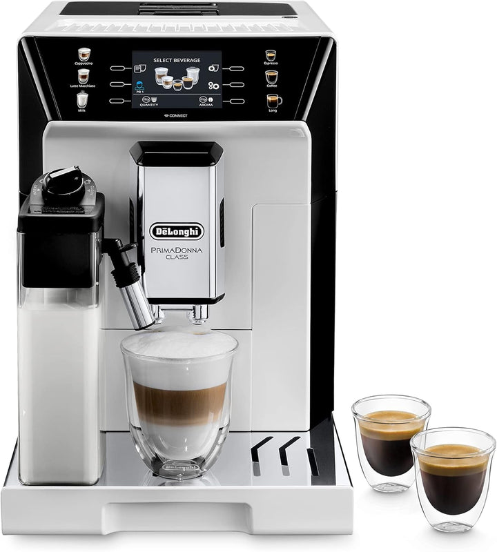 De'Longhi Eletta Evo ECAM 46.860.B Espressor complet automat cu sistem Latte Crema Milk, Cappuccino și Espresso prin apăsarea unui buton, afișaj LCD și butoane senzoriale, negru