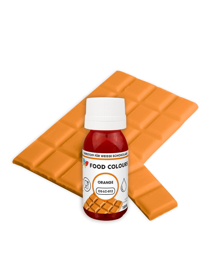 OS-LC ORANGE 18 Ml Lebensmittelfarbe Für Weiße Schokolade, Pralinen, Cremes, Fettmassen, Gebäck, Kuchen- Und Tortenverzierungen