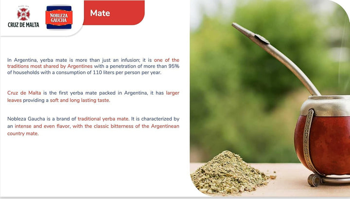 Ceai argentinian de mate cu bucăți de tulpini, 1 kg.