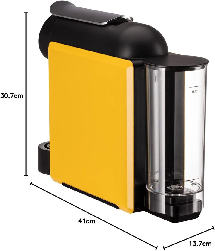 Delta Cafés Q Mini Qool -Mașină de cafea Amarilla, galbenă