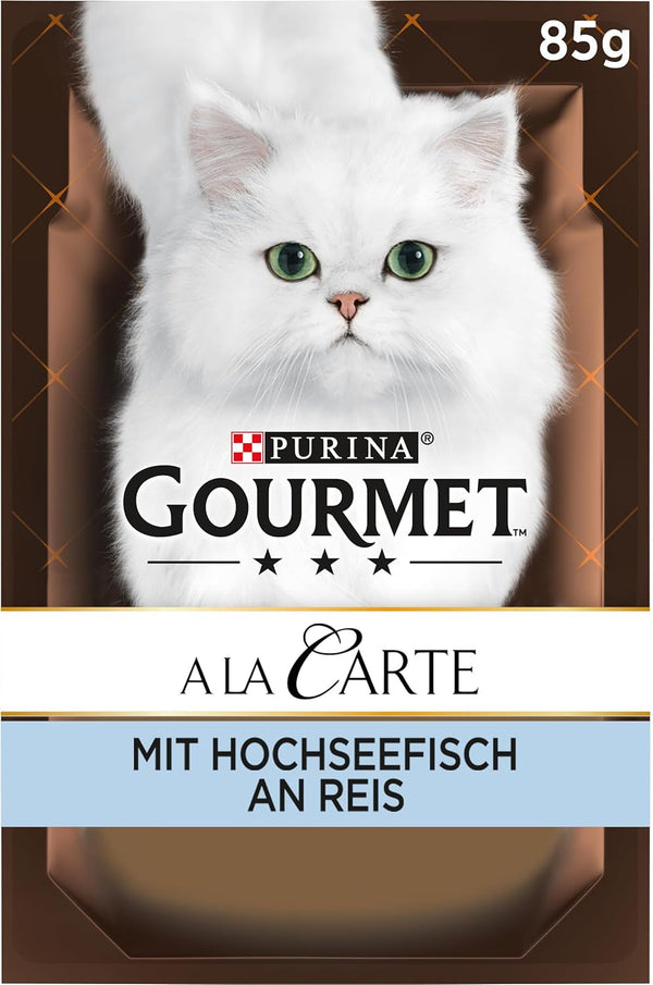 Gourmet a La Carte Hrană umedă pentru pisici, cu pește oceanic, orez și legume, 26Pack (26 X 85G)