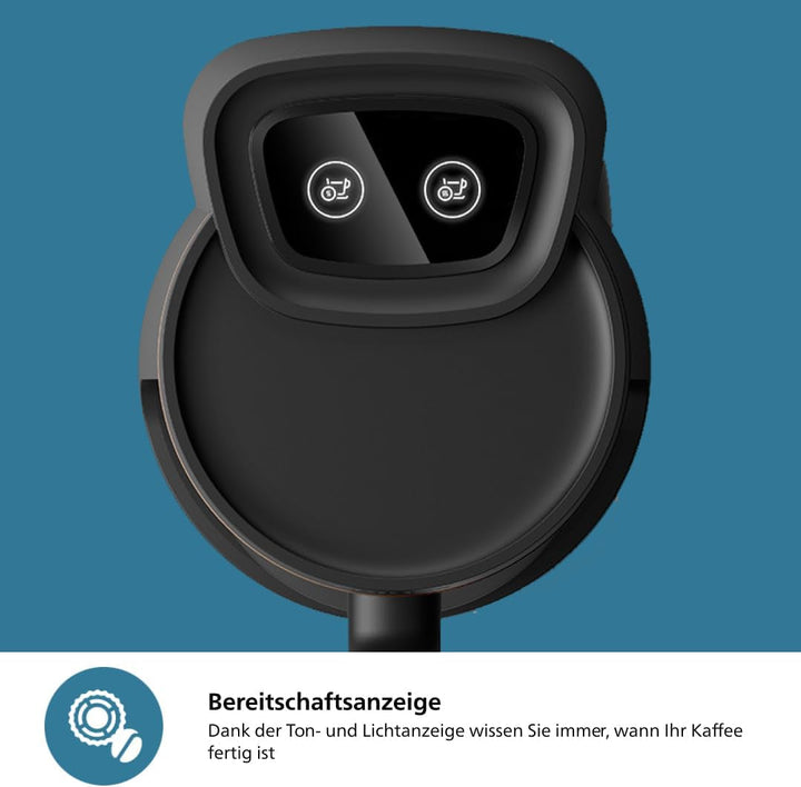 Cafetieră turcească Philips seria 5000 - funcție de preparare lentă, capacitate de 4 căni, protecție la supraîncălzire și revărsare, indicator de pregătire, butoane Easy Touch, oprire automată (HDA150/60)