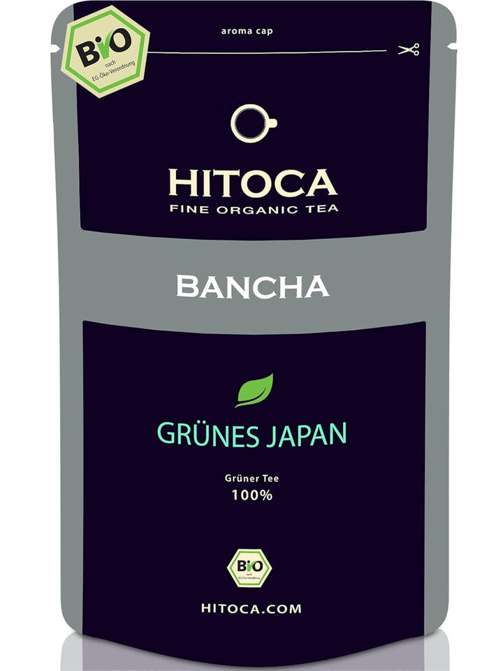 HITOCA® Ceai organic de ghimbir și lămâie - Ceai verde răcoritor în frunze de ceai cu ghimbir și lămâie