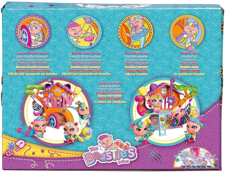 The Bellies from Bellyville - Casa Beastree, Casa Beasties Prietenii Bellies, Accesoriu pentru păpuși, Cadouri (Famosa 700015795)