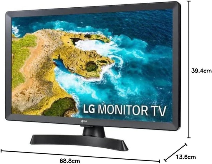 LG Electronics 24TQ510S-PZ Televisor/Monitor 24' Direct LED HD, Schwarz