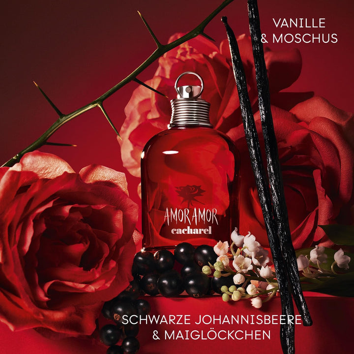 Apă de toaletă Cacharel Amor Amor pentru femei, parfum senzual de lungă durată, parfum floral-fructat pentru femei, 100 ml