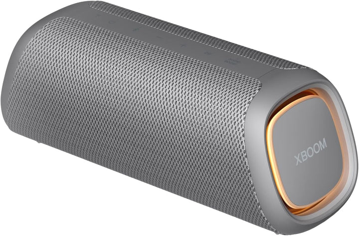 LG XBOOM Go DXG7, Difuzor Bluetooth portabil (40 wați, Google Assistant, Siri, iluminare), gri