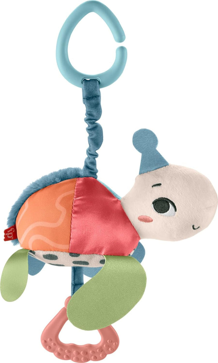 Fisher-Price Giant Ear Elephant - Jucărie adorabilă din pluș moale cu urechi foarte mari, fabricată din plastic reciclat în proporție de 90% și ambalaj certificat FSC, pentru bebeluși de la 3 luni în sus, HKD63 Jucarii Bebe Naty Shop Țestoasă