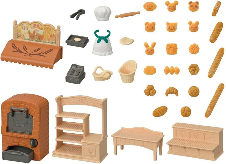 Sylvanian Families 5536 Set brutărie pentru casa de pornire - Casa de păpuși Playset