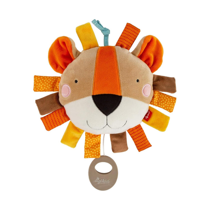 SIGIKID 39265 cutie muzicală Semmel Bunny fete și băieți jucărie pentru copii recomandată de la naștere albastru/bej Jucarii Bebe Naty Shop Portocaliu/Lion