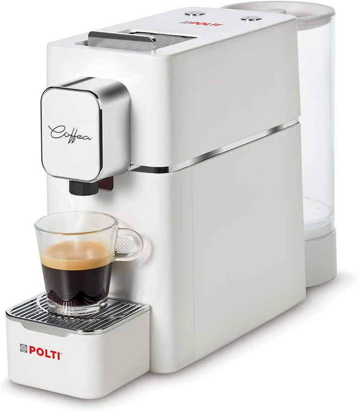 Espressoare POLTI Coffea S15B, compatibil cu doze E.S.E. 44 mm, rezervor 0,85 L, presiunea pompei 19 bar, culoare neagră