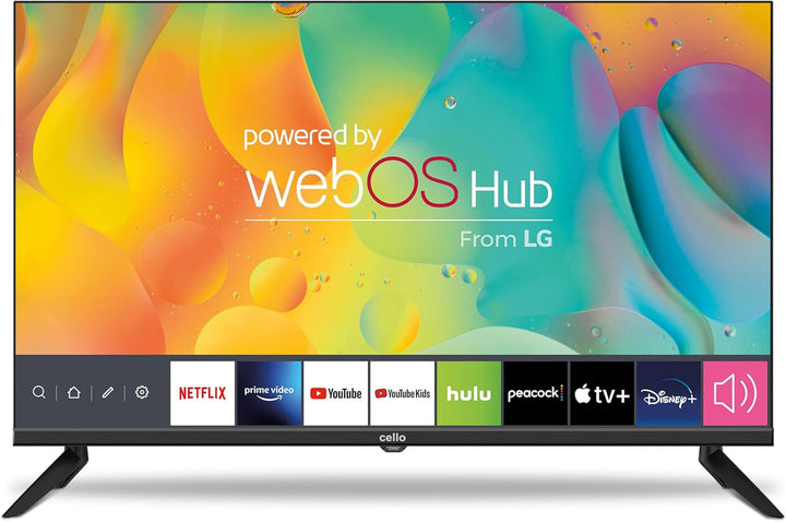 Cello C2224WSH 22" Zoll Full HD SMART Rahmenloser TV Triple Tuner (DVB-C/-S2/-T2) Bluetooth Webos by LG Pitch Perfect Lautsprecher Disney+ Netflix Kleine Räume [2024]