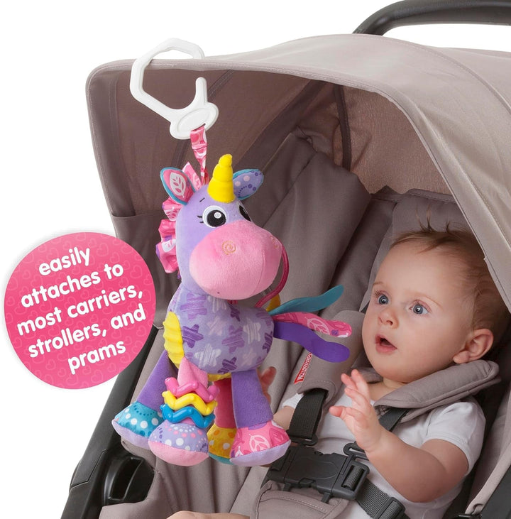 Playgro activity friend unicorn Stella, remorcă pentru cărucior, de la 0 luni, roz/violet, 40183 Jucarii Bebe Naty Shop