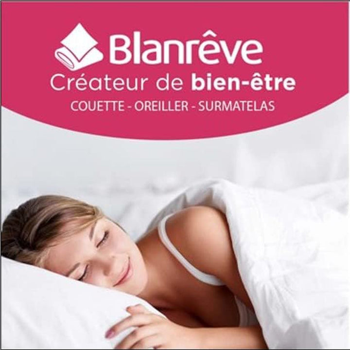 Cuvertură Serenité - Tratament împotriva acarienilor - Temperat 300 G/M² - 240 X 220 Cm - Pentru pat dublu - Lavabil la mașină, alb Plapumi si pilote Naty Shop