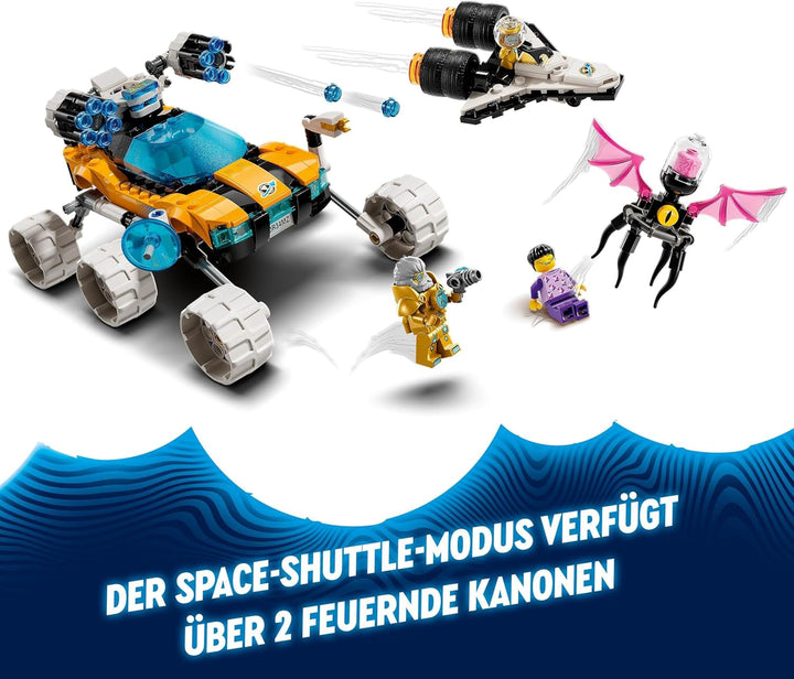 LEGO Dreamzzz 2-In-1 Mr Oz's Space Buggy, set cu mașină de jucărie sau navetă spațială, include minifigurinele Mr Oz, Albert și Jayden, cadou spațial pentru copii de peste 8 ani 71475