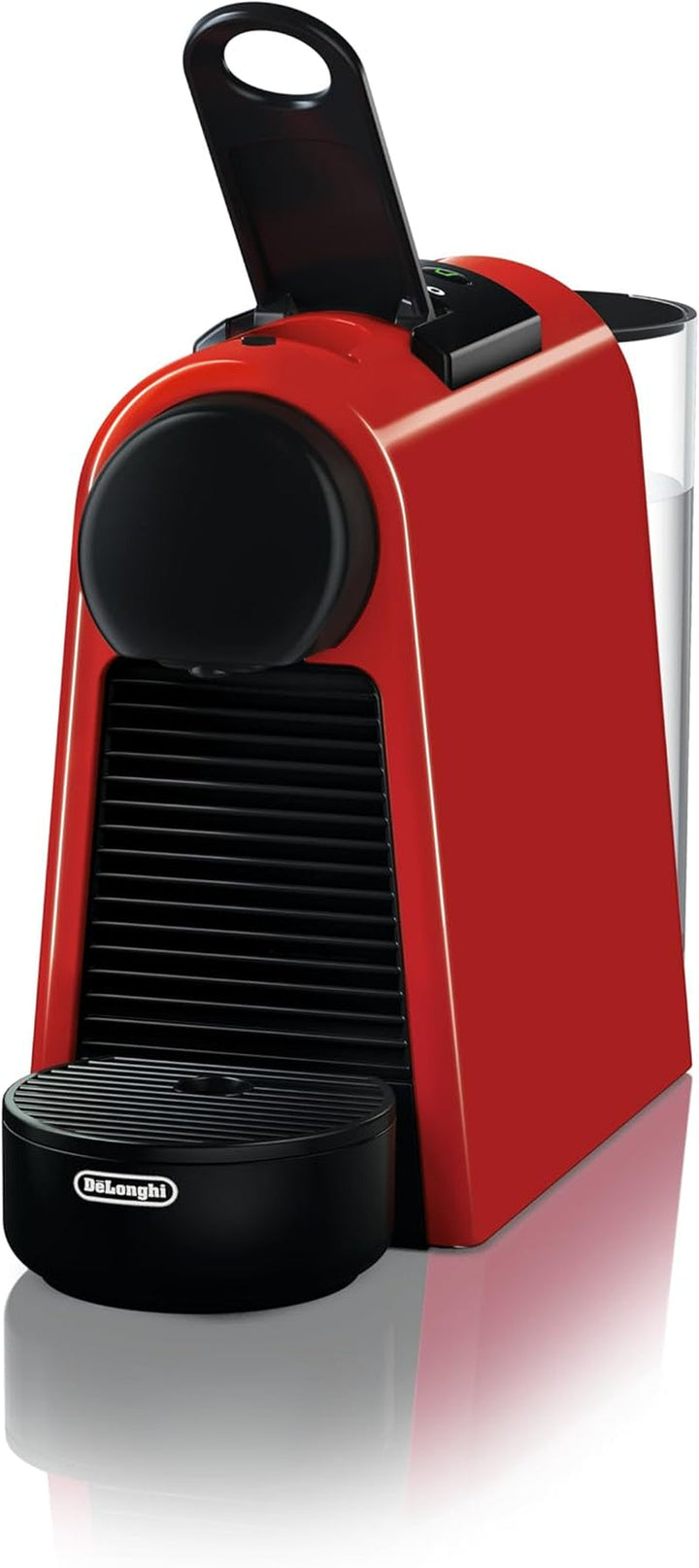 Espressor cu capsule Nespresso De'Longhi Essenza Mini EN 85.R, set de bun venit cu 7 capsule în diferite arome, presiune a pompei de 19 bari, economie de spațiu, 0,6 l, roșu