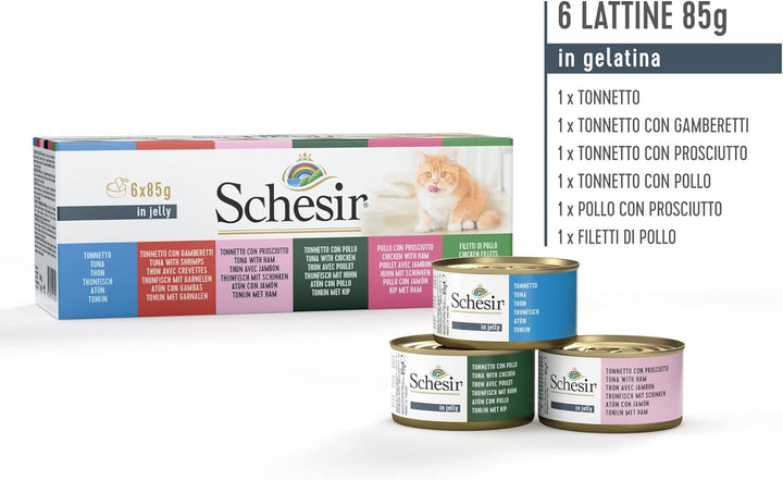 Hrană umedă pentru pisici Natural Jelly Multipack, 1 pachet (1 X 510 G)