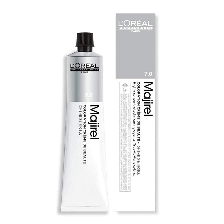 L'Oréal Professionnel Majirel 5 maro deschis, 50 ml aromat Vopsea pentru par Naty Shop 7.0 Blond mediu intensiv 50 Ml (1 pachet)
