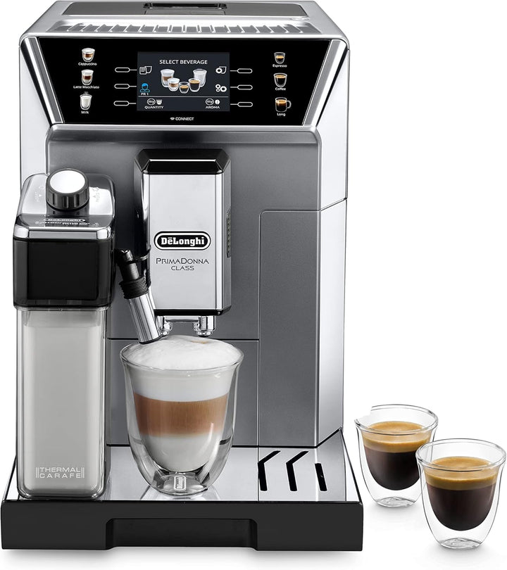 De'Longhi Eletta Evo ECAM 46.860.B Espressor complet automat cu sistem Latte Crema Milk, Cappuccino și Espresso prin apăsarea unui buton, afișaj LCD și butoane senzoriale, negru