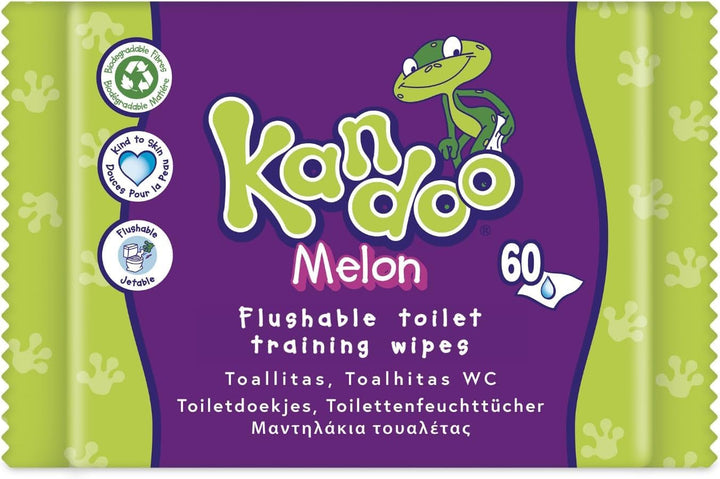 Șervețele umede Melon - spălabile - fabricate din 95% apă - fără parfum - fără plastic - testate dermatologic - Șervețele umede fabricată din 100% material celuloză vegetală - 12X60 șervețele