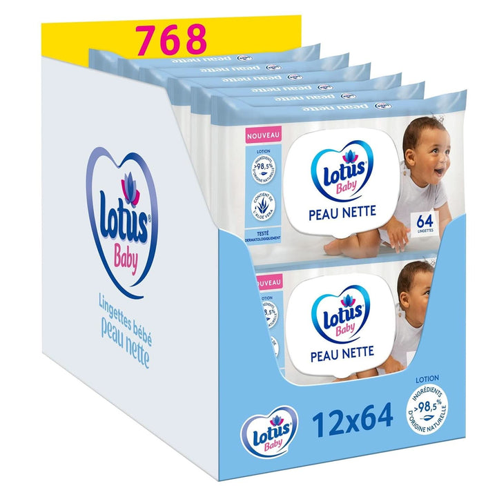 Haut Nette Babytücher – 768 Tücher (12 X 64 Stück) – Hypoallergen Und Dermatologisch Getestet