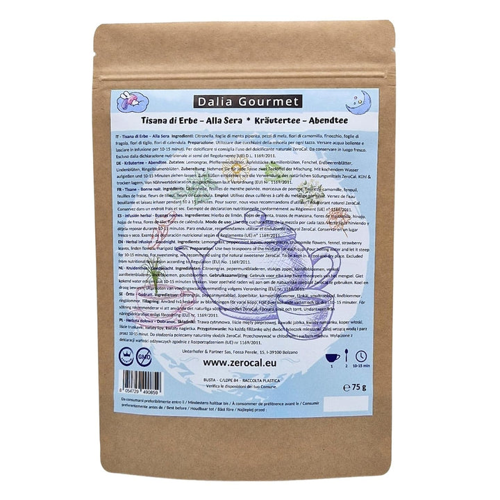 Ceai de plante vrac | Ceai de plante de munte 75 g | Calitate premium | Fără gluten | Fără lactoză | Vegan