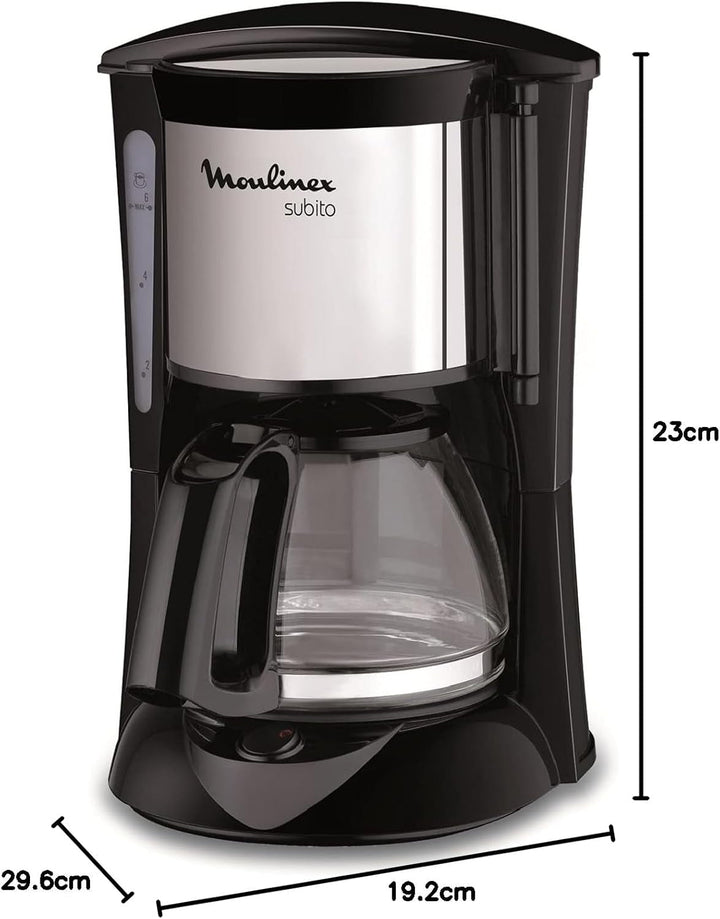 FG150825 Subito Cafetière Filtre Electrique, negru/oțel inoxidabil