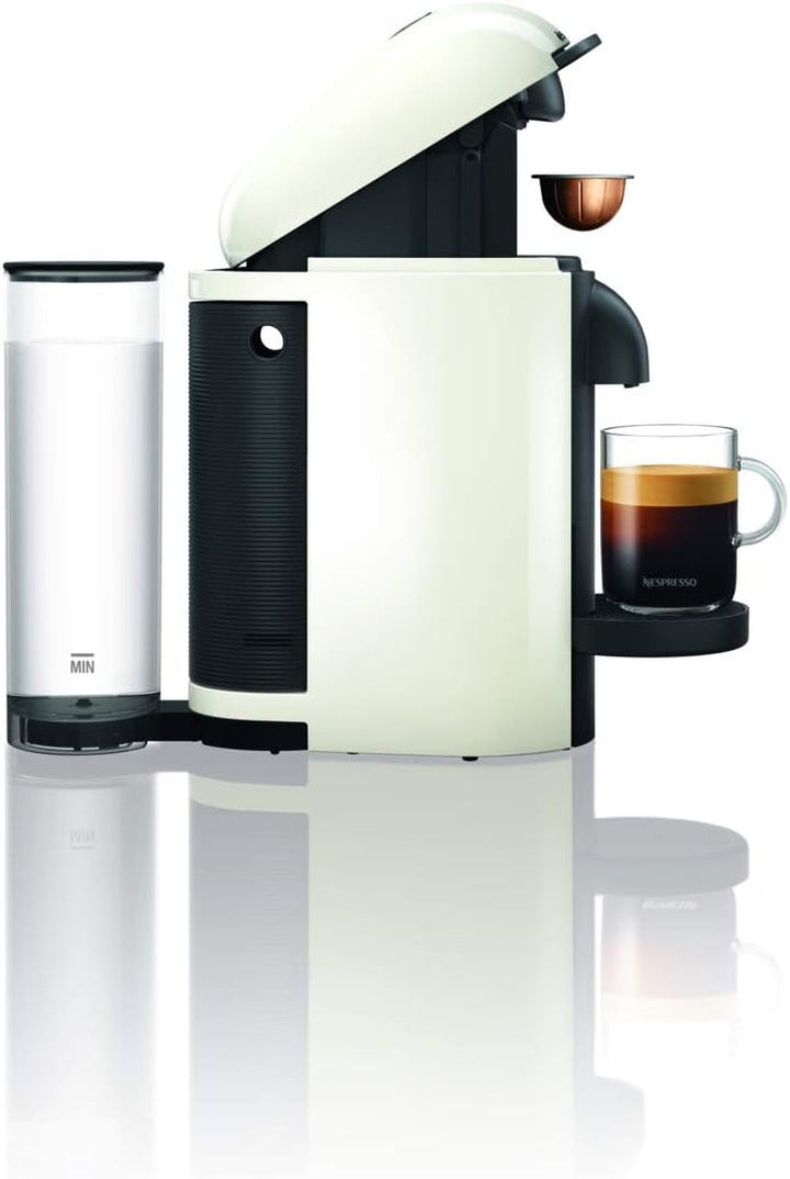 Krups YY2778FD Espressor cu capsule Nespresso Vertuo pentru espresso sau cafea, 40 ml până la 410 ml, alb titan