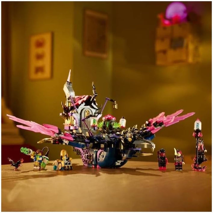 LEGO Dreamzzz 3-In-1 The Midnight Raven Of The Never Witch, Playset pentru băieți și fete de la 9 ani, cu figurine de animale, colibă fantastică pentru a o transforma într-o casă, un păianjen sau o pasăre 71478
