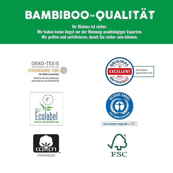 Bambiboo Scutece pentru copii - COTTONWEAR - Scutece de unică folosință pentru copii din bumbac organic și țesături pe bază de plante cu buric decupat