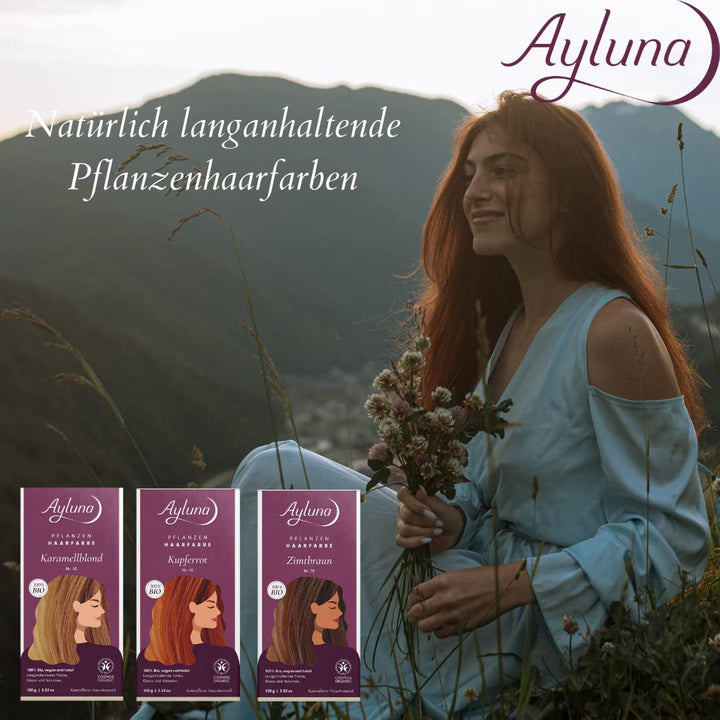 Vopsea de păr vegetală 60 chilli red, vopsea de păr vegană cu henna, madder indian, schinduf și mușețel, pentru culoare de lungă durată, strălucire și volum, fără amoniac, 100% acoperire pentru părul gri, 100g Vopsea pentru par Naty Shop