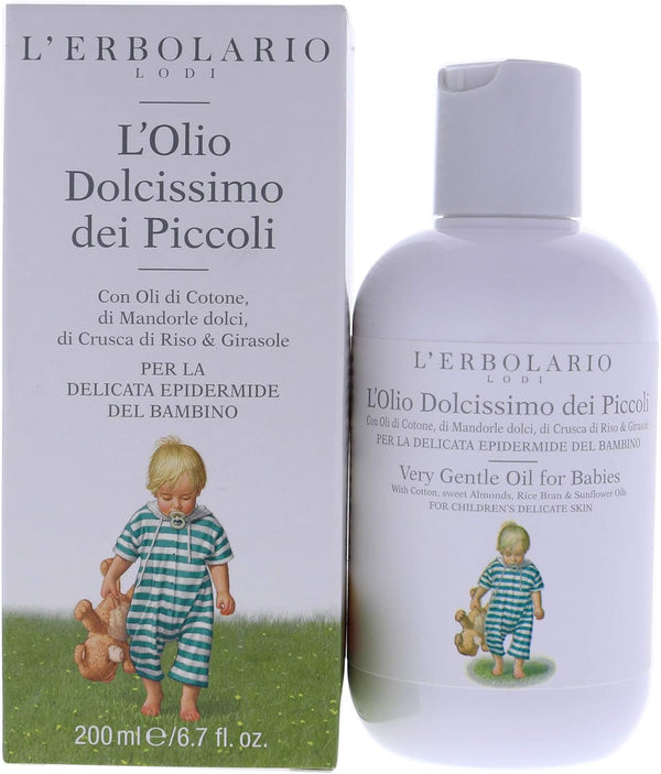 L'Erbolario baby and child care baby oil, 1 pachet (1 x 200 ml)
