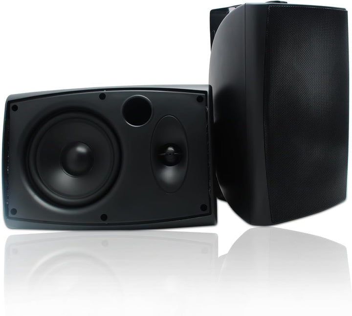 Herdio 6,5 Zoll Bluetooth-Outdoor Lautsprecher Wasserdicht Mit Leistungsstarken Bass Wandmontage Lautsprechern Allwetter-Haltbarkeit Für Innen Im Freien Im Freien Home Deck Veranda (Paar, Weiß)
