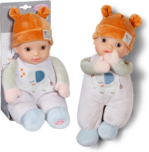 Baby Annabell pentru bebeluși Sweetie Sand 30Cm, păpușă moale 30Cm mare din țesătură cu zornăitor integrat, pentru nou-născuți, 710722 Zapf Creation