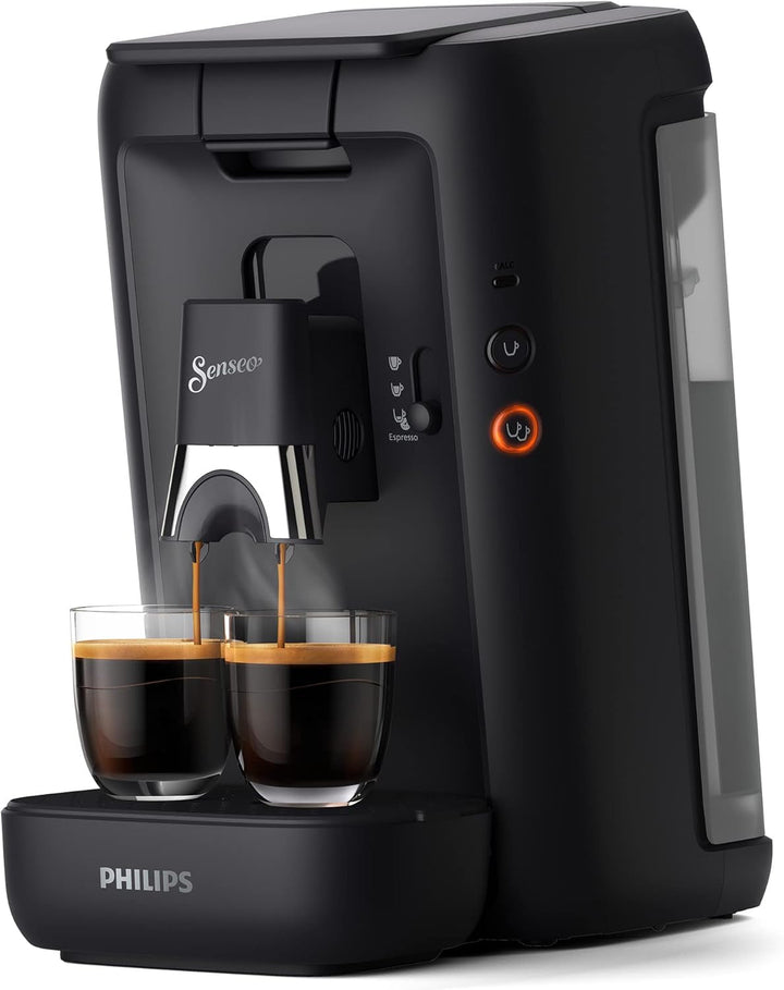 Mașină de cafea Philips Senseo Maestro cu rezervor de apă de 1,2 L, selecție a intensității și funcție Memo, produs verde, culoare: negru, (CSA260/61)