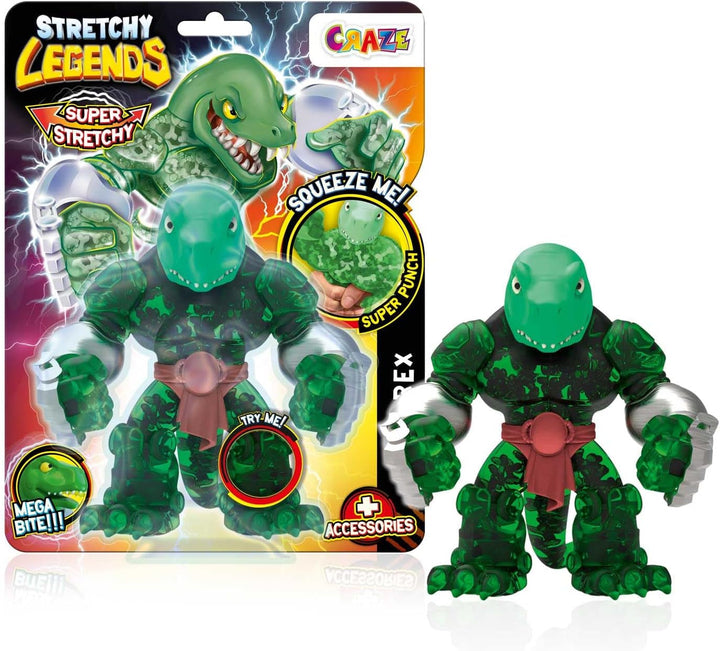 STRETCHY LEGENDS D'Molition - Figurine de acțiune elastice pentru copii, figuri de supereroi elastice pentru a colecta cu umplutură de slime