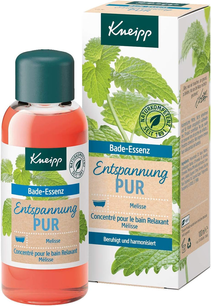 Kneipp Bade, ulei de baie cu ulei esențial natural de melissa indiană și extract de balsam de lămâie, 100 ml