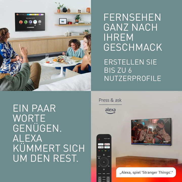 Panasonic TV-24S50AEZ, S50A Serie 24 Zoll HD LED Smart TV, 2024, Fire TV, HD Color Engine, HDR, Alexa-Sprachsteuerung, Gaming-Modus, Media Player, Für EIN Außergewöhnliches Visuelles Erlebnis