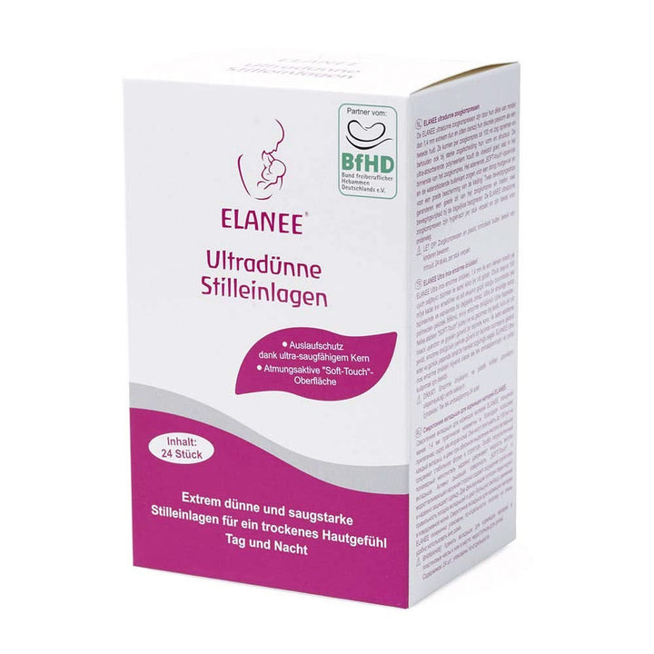 ELANEE 219-V1 Ultradünne Stilleinlagen, 6Er Pack (6 X 24 Stück), Weiß